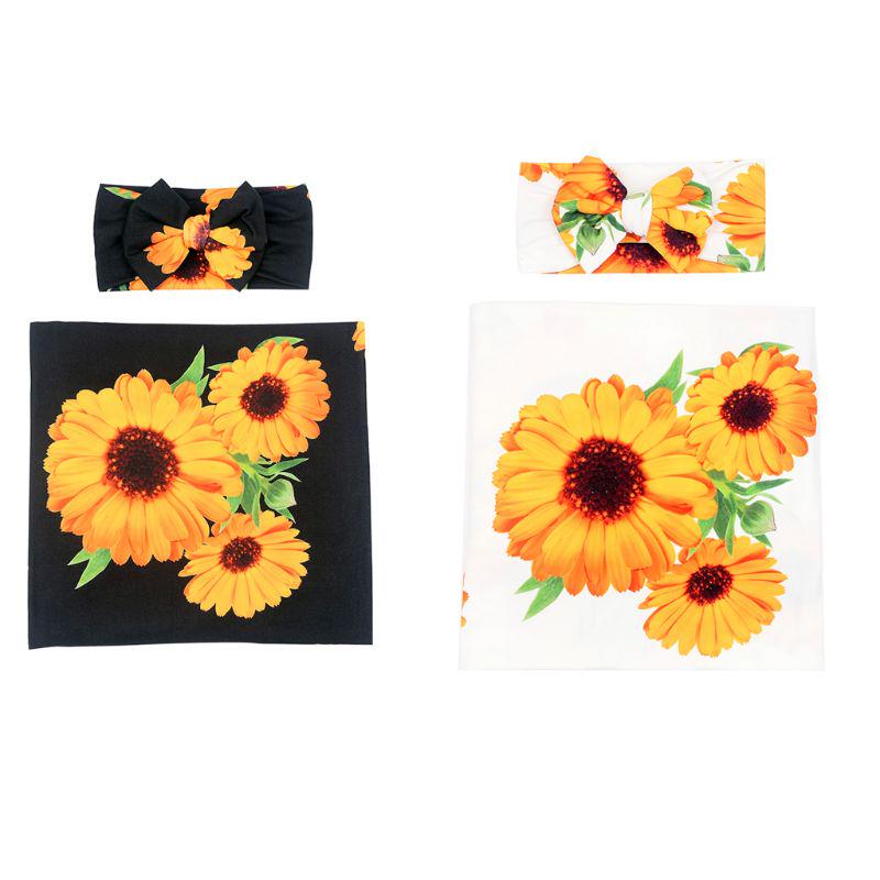 sunflower swaddle set