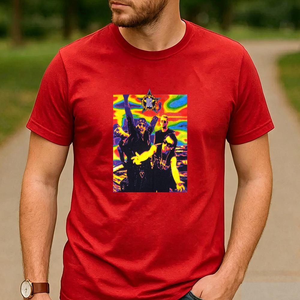 Vintage U2 Band Live Concert Photo Graphic T Shirt Unisex Cotton Short Sleeve Rock Music Fans Casual Tee Festival Merch