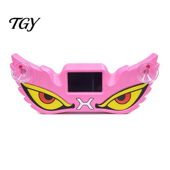 Wireless Warning Lamps Demon Eye Car Window Light with Suction Cup, Solar Rechargeable Devil Interior Atmosphere Lamp Lamp, LED Windshield for