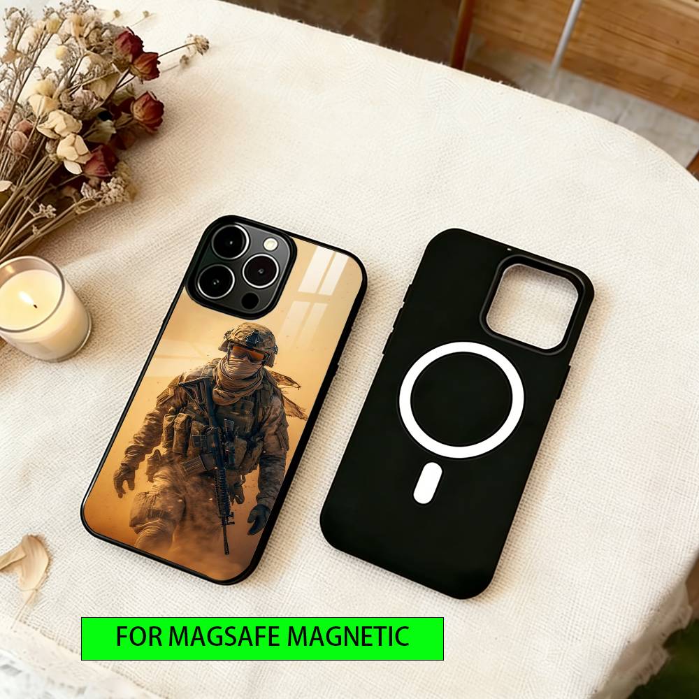 

Army special forces Phone Case For iPhone17,16,15,14,13,12,11 Plus,Pro Magnetic For Magsafe Wireless Charging iPhone11