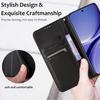 Plain Leather Flip Wallet Case For Xiaomi Poco X8 Pro Max Magnetic Book Cover Holder Capa Coque Fundas Shell