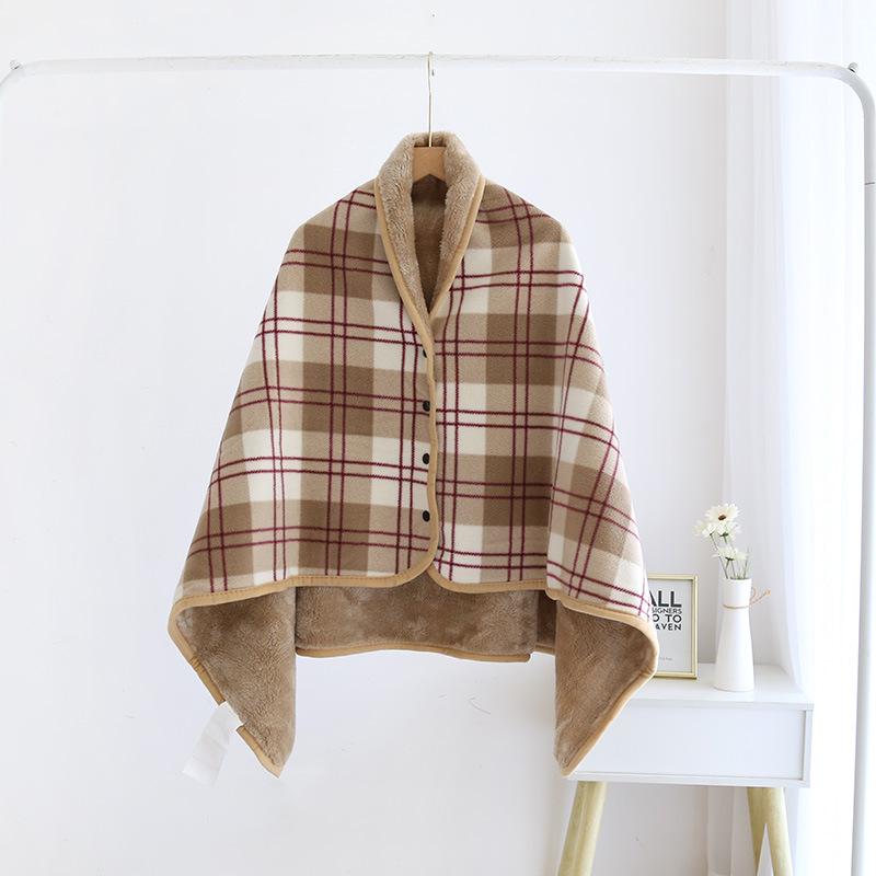 Multi-Purpose Moisture-Absorbing Heat-Generating Flannel Blanket: Cozy Fleece Shawl & Warm Nap Blanket