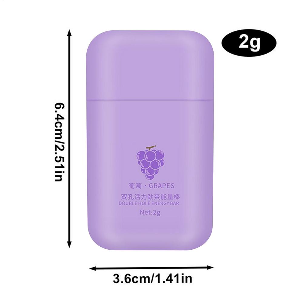 Double-Hole Tube Nasal Inhaler Stick For Energetic Inhaling Nasal Inhaler With Refreshing Sensation For Studying & Overtime Work