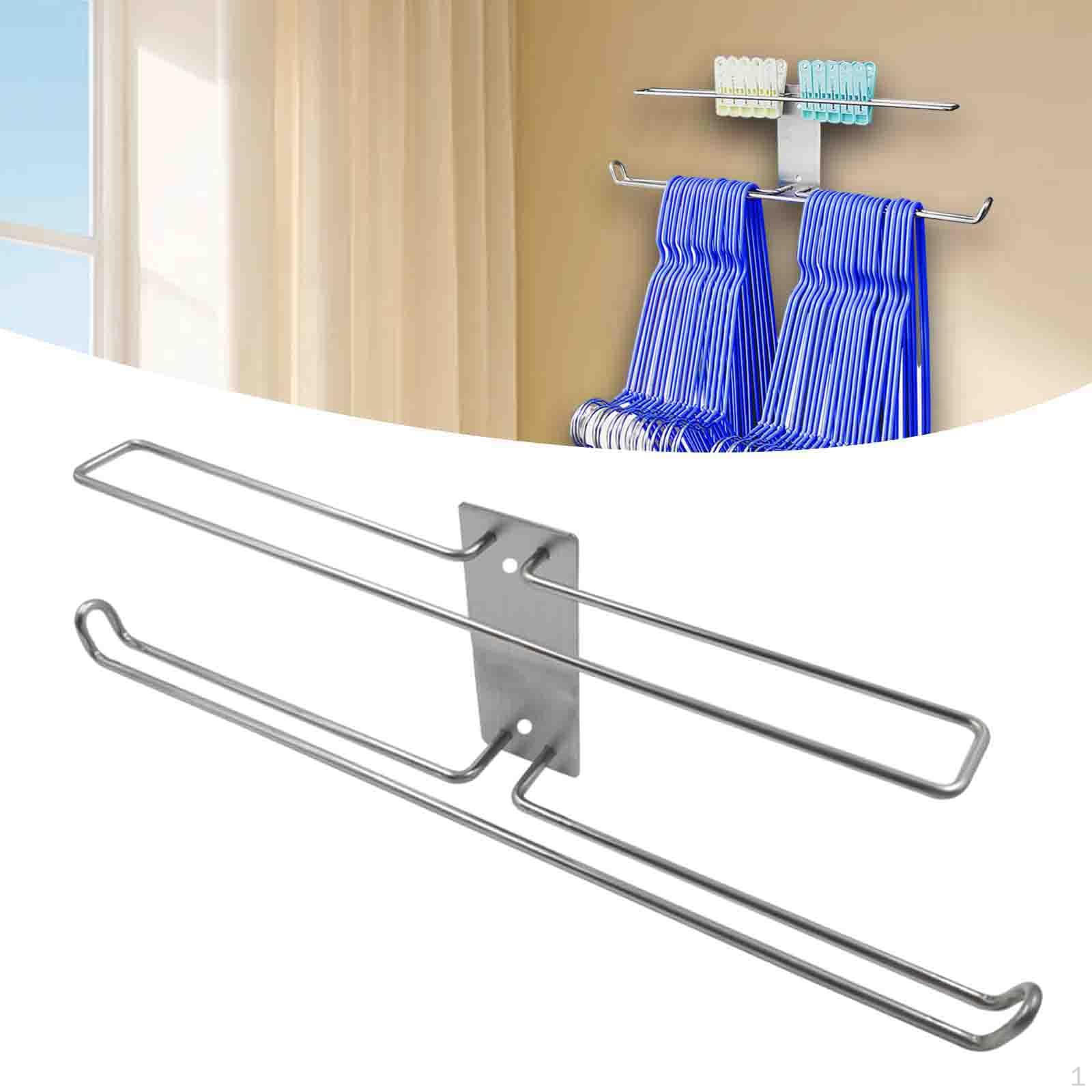 

Вешалка-штабелер для одежды, органайзер для одежды, прочная, простая установка, модное сухое хранение 40 cm