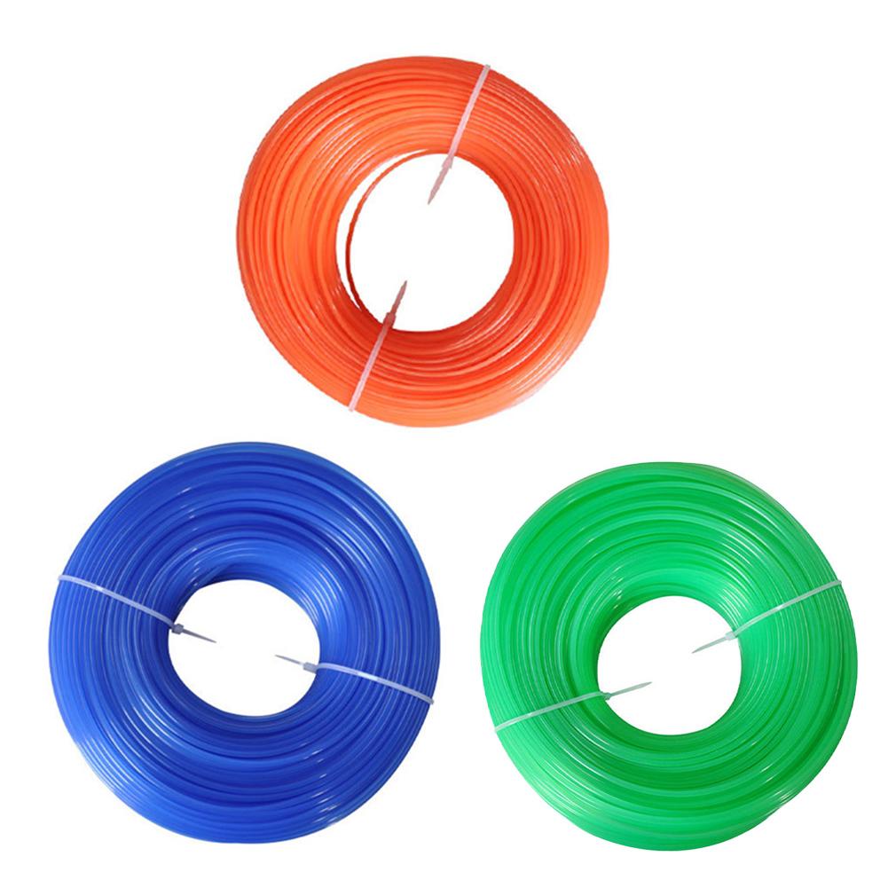 100m Lawn Mowing Rope 2.4mm Round Trimmer Line High Visibility For Gardening Weeding Tasks Garden Care