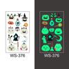 1pc Luminous Tattoo Ghost Taty Fake Tattoo Glowing In Dark Waterproof Temporary Tattoo Stickers Halloween Party for Kids