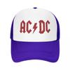 AC-DC Baseball Caps Unisex Snapback Hats Lovers Trucker Caps Women Breathable Mesh Visor Bones