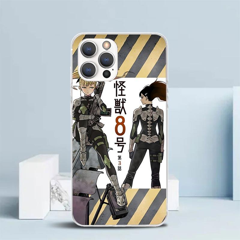 Kaiju No. 8 Anime Soft Cover for iPhone 16 17 Air 15 14 Pro Max 16E Phone Case 13 Mini 12 11 7 SE 8 Print Pattern Fit Cases 16 1