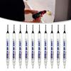 10 Pieces Deep Reach Markers, Tile Marking Long Nose Pens, 20mm/0.79inch Ink Waterproof