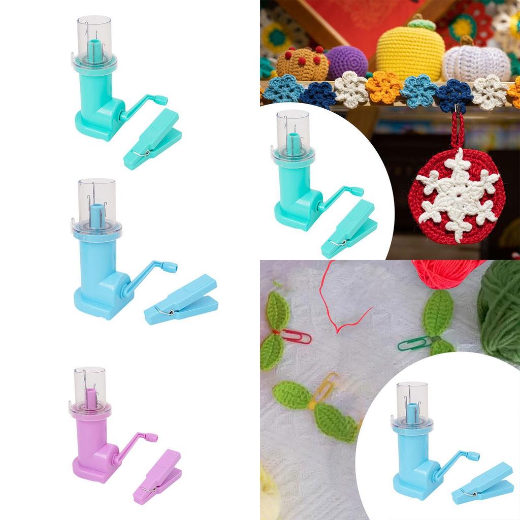 ABS Manual Spool Knitter Compact Knitting Machine Weaving Tool for Garment Decoration Hat Scarf and Sewing Accessories Kit
