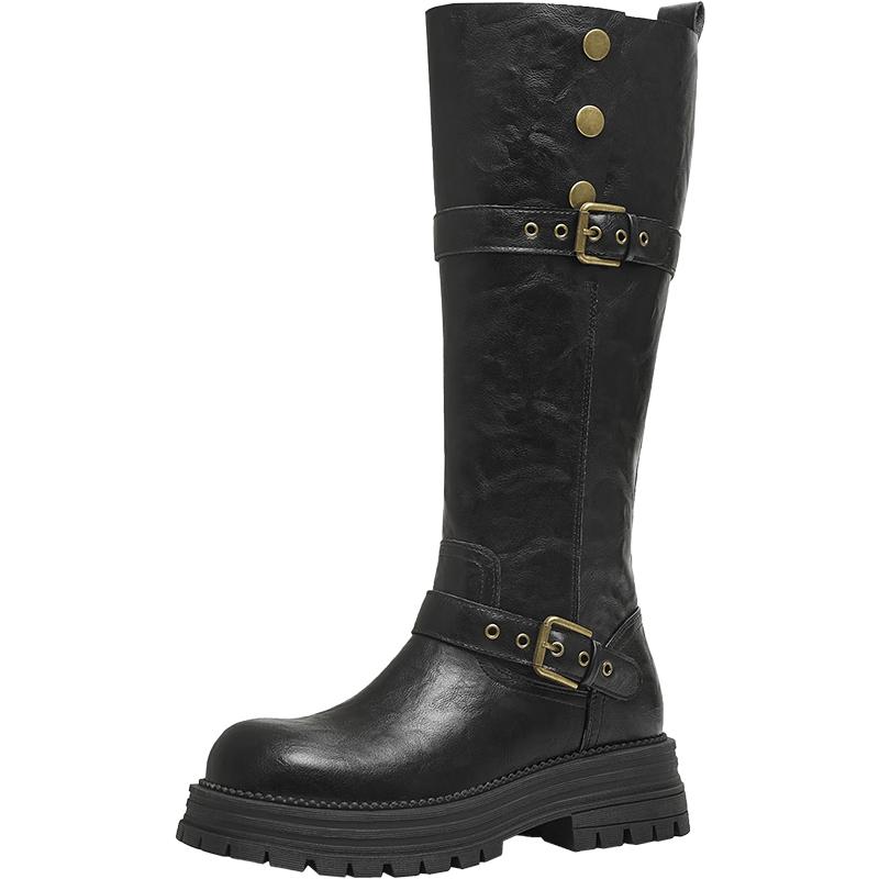 Tianmeiyi British Style Slimming Riding Boots for Women 39