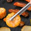 Stainless Steel Grill Tongs Food Clip BBQ Steak Clip Bread Tong Cooking Utensils Party Non-Slip Kitchen Gadgets Accessories