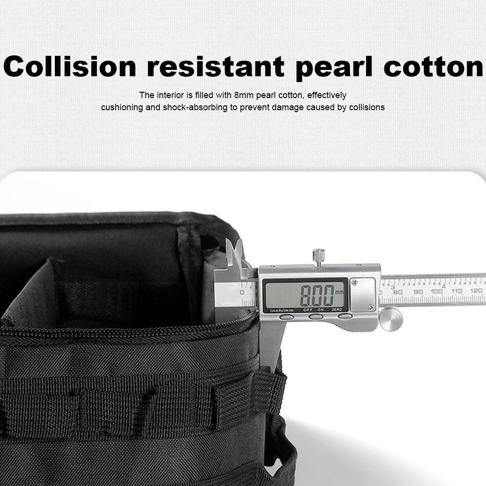 17-7L Taktische Camping-Aufbewahrungstasche Große Kapazität Outdoor Wander-Picknicktasche Kocherbehälter Topf Tragebeutel Kochgeschirr-Organizer