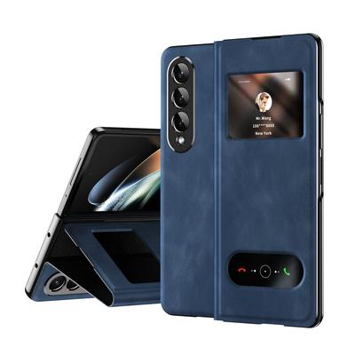 Business Luxury Leather Phone Bag Case For Samsung Galaxy Z Fold4 5g Fold 4 2 Fold2 Fold3 Fold 3 Zfold4 Slim Protective Cover