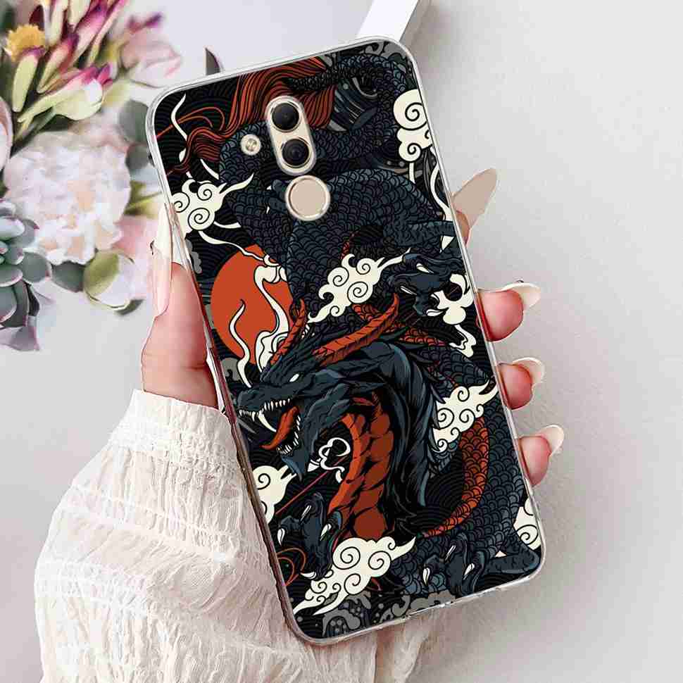 For Huawei Mate 20 Lite 6.3" Case SNE-AL00 Cute Cat Soft Silicone Cover For Huawei Mate 20Lite SNE-LX1 Colorful Butterfly Shell