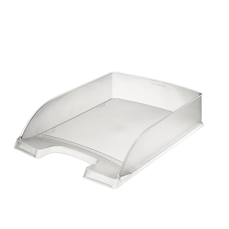 LEITZ Plus Letter Tray Standard A4 Vertical 500 Sheet Capacity Clear 5227-10-03