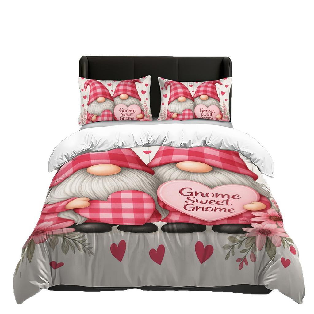 Quilt Cover Gnome Villain 3D Digital Printing Quilt Cover Three-Piece Home Textile Factory