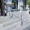YHEYSMUX 160x85cm Outdoor Stairs Handrail 304 Stainless Steel Handrail DIY Entrance Adjustable Angle Indoor Outdoor Use Easy Installation Load