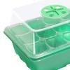 12 Holes Seed Starting Tray with Humidity Dome Plant Germination Starter Tray Mini Greenhouse Germination Tray for Plant Growing