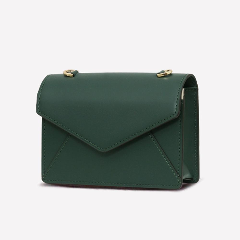 Matt [Refurbished] Postcard Cowhide Mini Bag Green