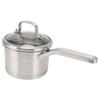 Saucepan 304 Stainless Steel Milk Pan Soup Pot Thicken Bottom Single Handle Household Cookware