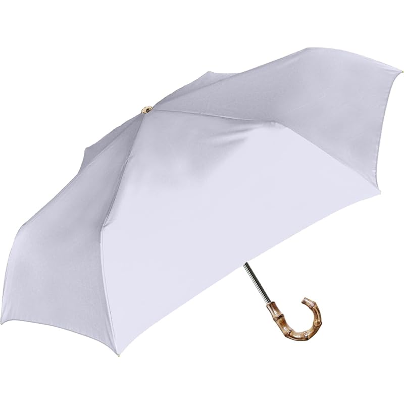 

Nakatani Natural Basic Folded umbrella for rain or shine UV bamboo ice blue [924-048] Hand open Rib size: 55cm Black coating processing Wind resistant