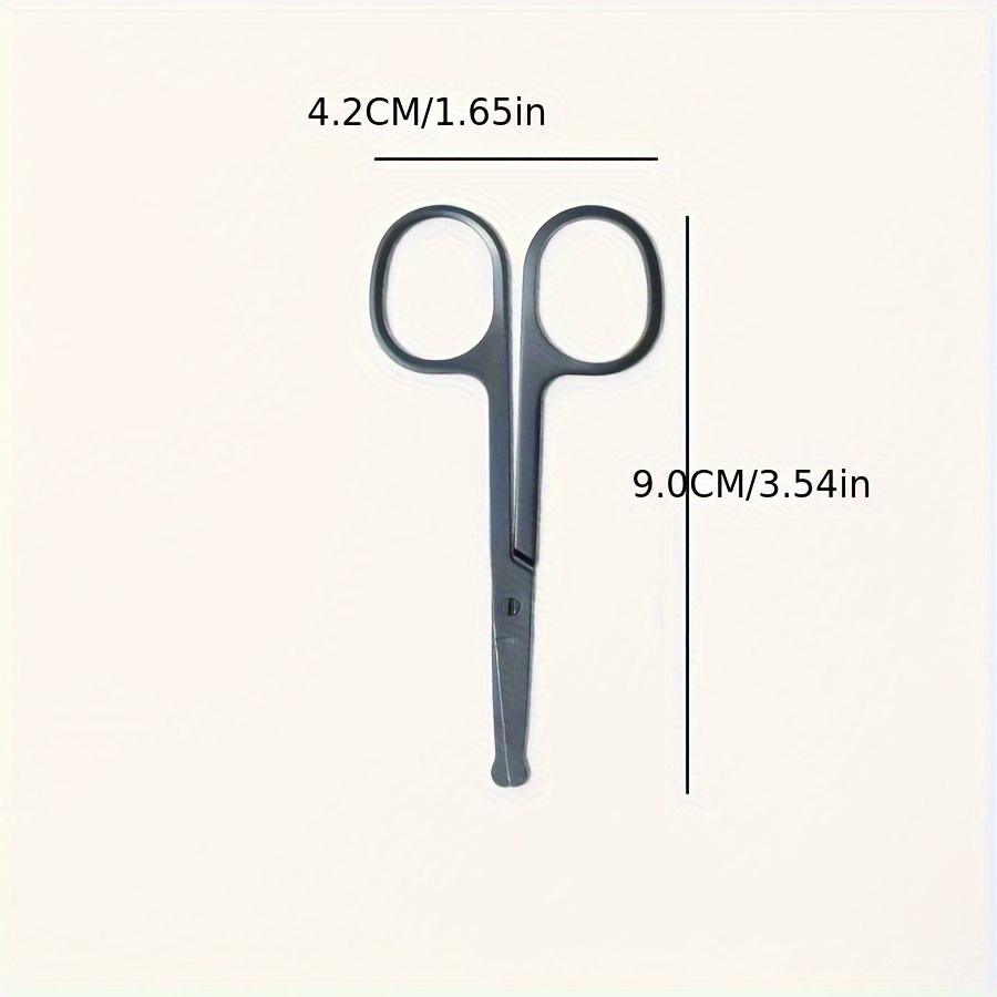 Pet Safe Round-Tip Stainless Steel Scissors - Dog And Cat Eye Trimming, Easy to Clean - 1pc Pet Scissors