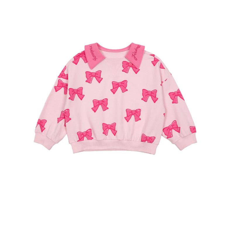 

BE25 Autumn Cute Butterfly Kitten Sweatshirt & Long Pants Set for Girls - Korean Style 150cm