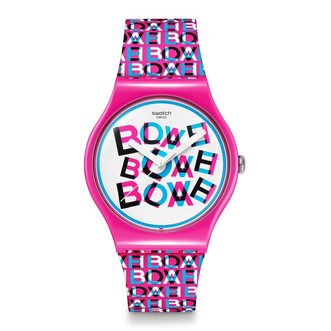 Swatch NEW GENT BIOSOURCED LOVE BLAH Pink & Watch, SO29Z156, Unisex, розовый