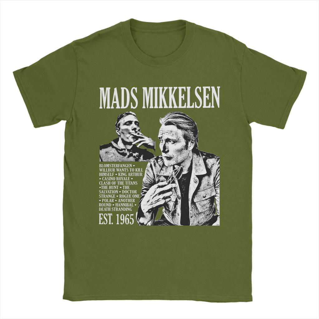 2025 New Model Ma Mikkelsen T Shirt Summer Hannibal Streetwear TShirts Cotton Popular Tshirt For Unisex Short Sleeve Casual Top T