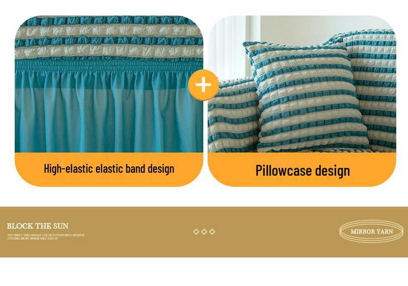 Anti-Slip Lace Gauze Sofa Cover - Thickened, Dustproof, All-Season Protection