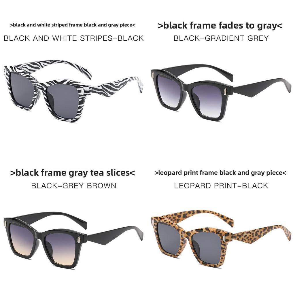 Cat Eye Sunglasses Oversized Black Frame With Gradient Gray Lenses For Stylish Outings
