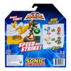 AKEDO Sonic the Hedgehog vs. Puck with Tail and Shadow Mini Collectible Battle Action Warrior, 2.25" Tall, Includes 2 Battle Controllers