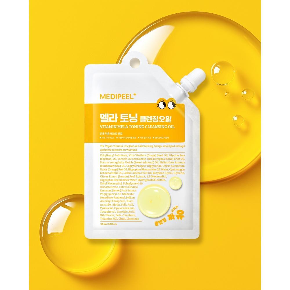 Medi-Peel Vitamin Mela Toning Cleansing Oil 30ml / Nourishing, Moisturizing, Korean Cosmetics, Kbeauty