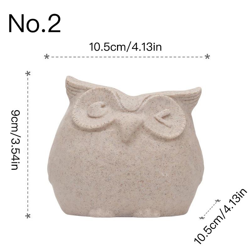 

Милый цветочный горшок в виде совы, суккулентный горшок для растений, кашпо из смолы, украшение для стола, украшение для дома и сада No.2