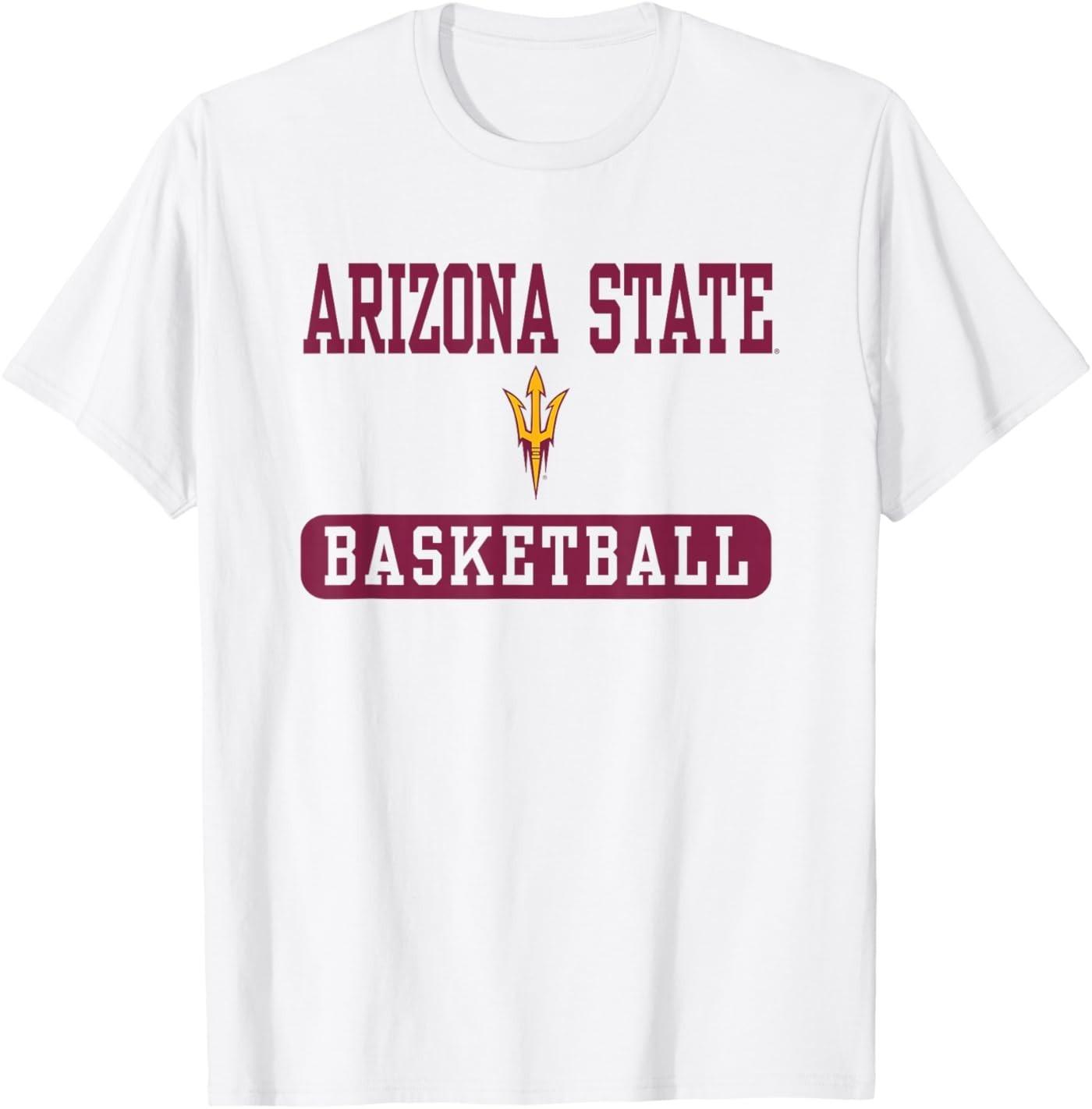 Arizona State Sun Devils Basketball Logo Unisex T-Shirt S разноцветный