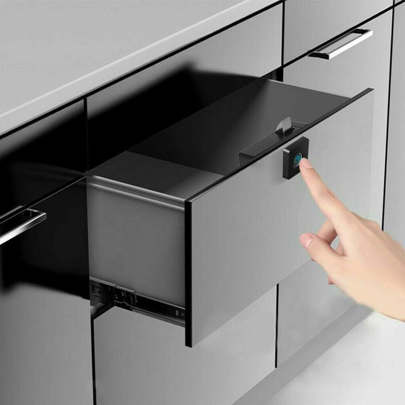 Smart Fingerprint Drawer Lock No Keys Anti-theft Cabinet Locker for Home Office Drawer Box