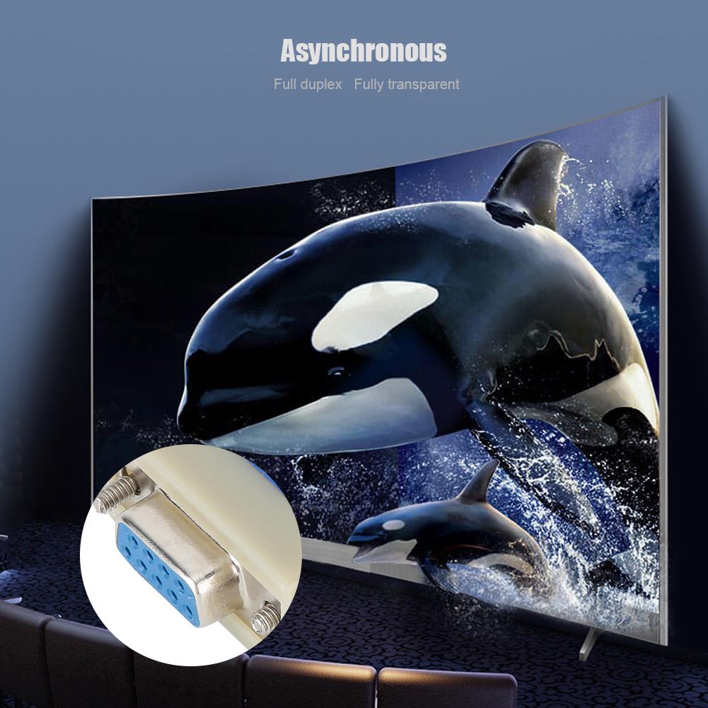 Asynchronous Full Duplex Transparent RS232 To 232 ABS Optoelectronic Isolator with DB9 Connector