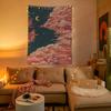 Tapestry room decoration sky moon art oil painting hanging cloth living room home decoration