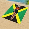 1pz Asciugamano da Spiaggia Stile Reggae Bandiera Giamaicana Assorbente Anti-Sabbia Coperta da Viaggio per le Vacanze