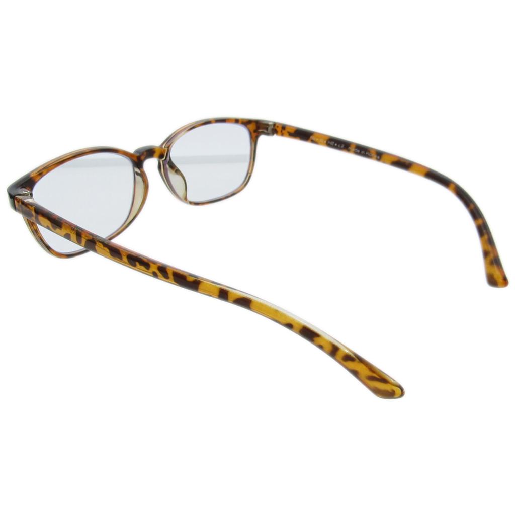 [KKD] Bi-Contrast HEV420 & Yellow Light Filter TR90 Wellington Glasses for Desk Work, Driving, and Night Driving, ori-001 (Demi Brown)