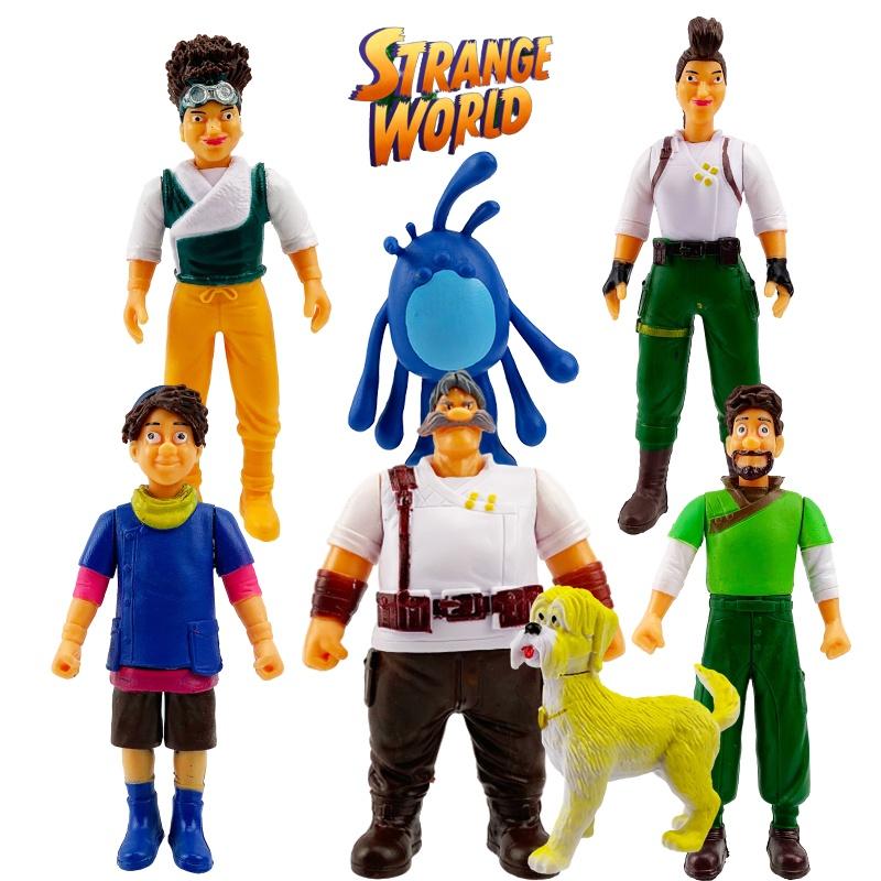 Strange World Action Figures Toy Cake Topper Set For Kids Xmas Birthday Gift Decor