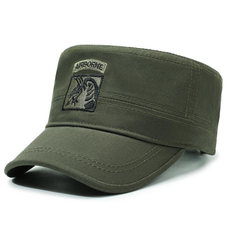 Мужская камуфляжная плоская кепка весенне-осенняя женская шляпа от солнца армия зеленый