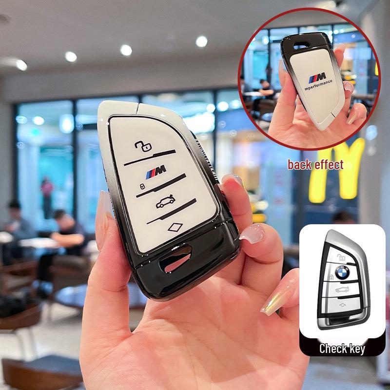 

Compatible Key Case for BMW: New 5 Series, 3 Series, 6 Series, X5, X3, X1, X7, Blade 530, 5 Series 320li, Car Shell, iX3 Buckle