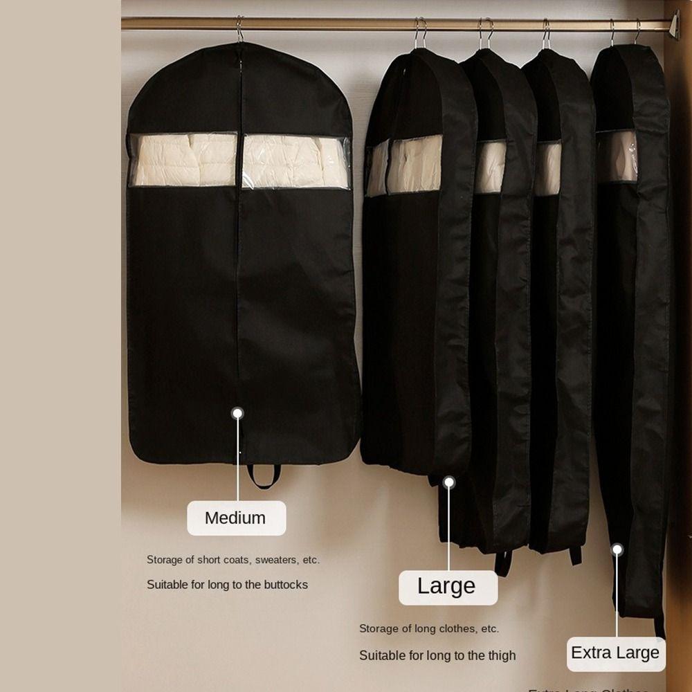 Clear Window Clothing Dustproof  Cover Large Capacity Hanging Garment Bag  Wardrobe