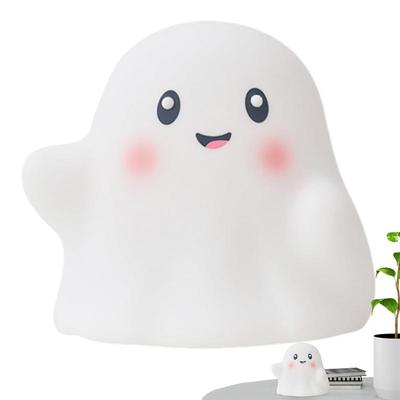 Halloween Geist LED Licht Halloween Berührung Nachttisch Geist LED Lampe Silikon Niedliche Halloween Geist Dekoration Mit Soundeffekt Für