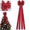 Kokarda Świąteczna Duża Kokardka Dekoracyjna Ozdobna Szpic Czubek Choinkę