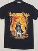 HAMMERFALL Band T-shirt - Retro Black T-shirt with Iconic Logo Print, Heavy Metal Fan Outfit, Suitable for All Seasons - Men'...