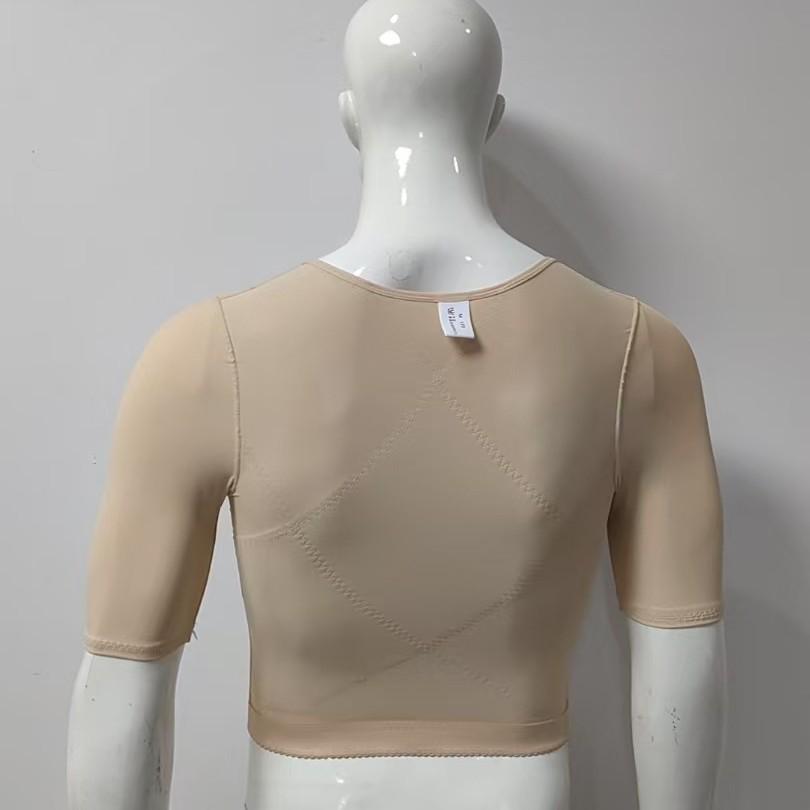 Herren Cross-Border Europäischer und Amerikanischer Body Shaper Weste mit Brustbinder und Rückenstütze