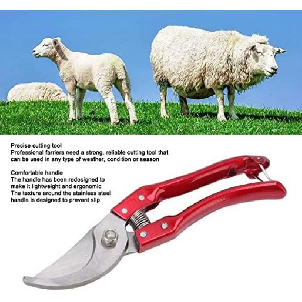 Goat Hoof Trimmers Pig Trotter Shears Pliers Animal Toe Nails Trimming Repairing Tool for Sheep, Alpaca, Lamb, Pig Hooves Multiuse Carbon Steel